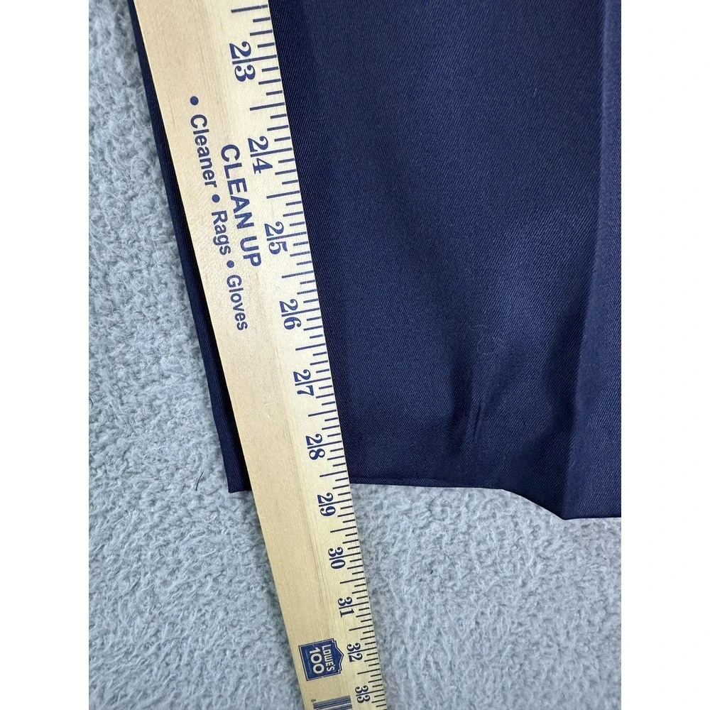 Jos. A. Bank Dress Pants Mens 34R Navy Blue Pleated Slacks Made in Italy Office